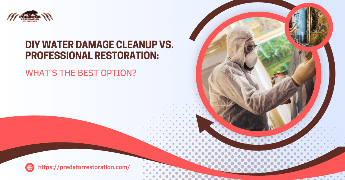DIY Water Damage Cleanup vs. Professional Restoration What’s the Best Option