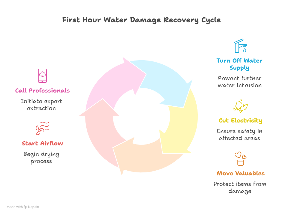 What Should You Do During the First Hour of Water Damage?
