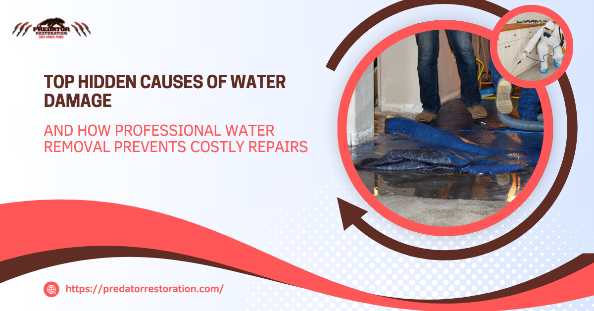Top Hidden Causes of Water Damage (and How Professional Water Removal Prevents Costly Repairs)