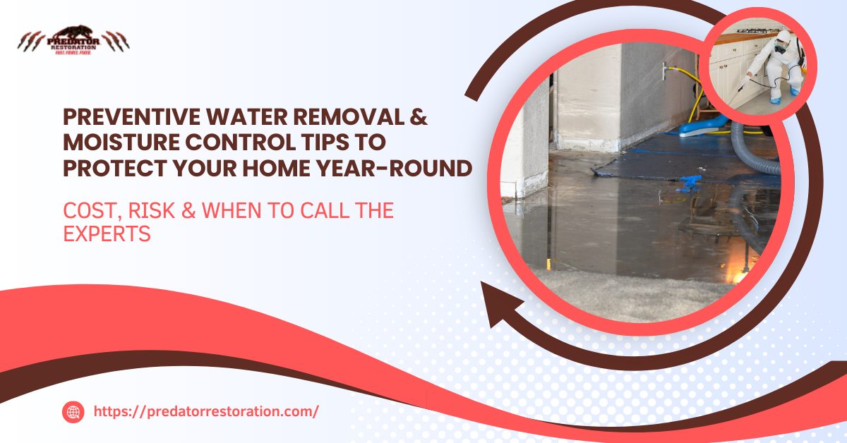 Preventive Water Removal & Moisture Control Tips to Protect Your Home Year-Round