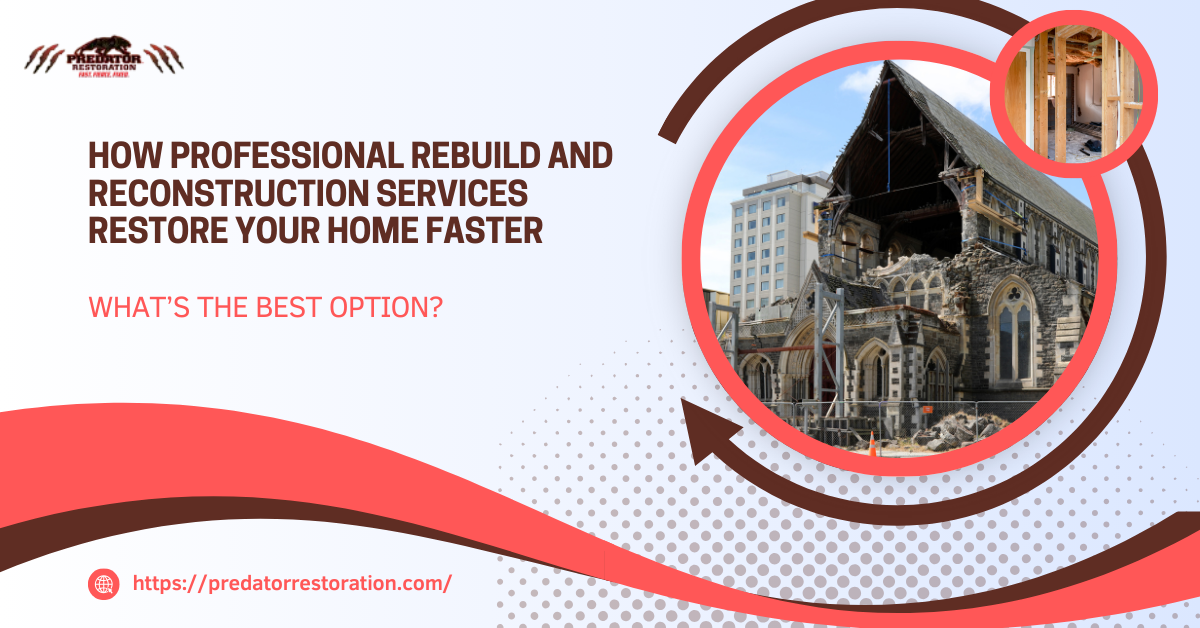 How Professional Rebuild and Reconstruction Services Restore Your Home Faster
