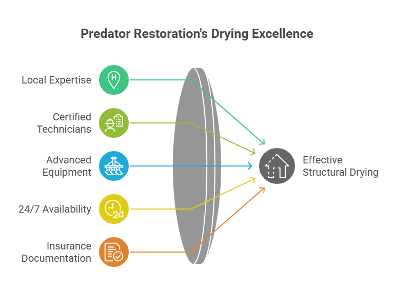 Why Choose Predator Restoration for Structural Drying?